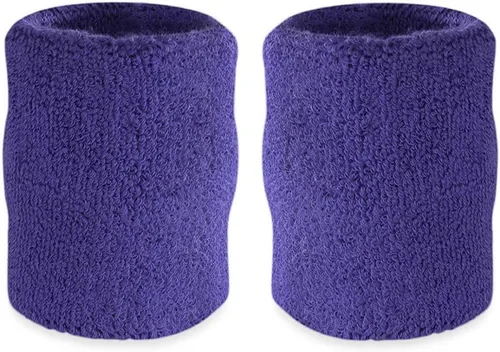 Miniatura 10 de Suddora Muñequeras de Brazo, Bandas Gruesas de Algodón Absorbentes y Transpirables para Entrenamiento, Gimnasia, Baloncesto, Tenis y Fútbol