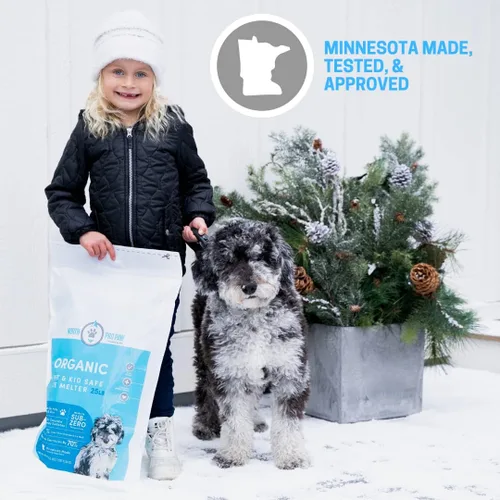 Miniatura 4 de North Pro Paw Ice Melt Salt Pet Kid Safe Bolsa de 25 libras, forma de producto gránulos, modelo # 98106631