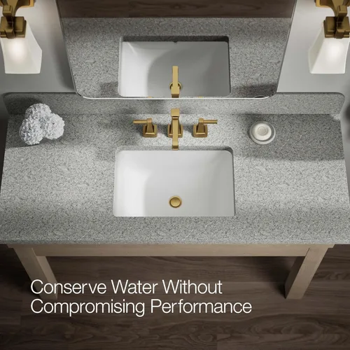 Miniatura 8 de KOHLER K-27399-4K-2MB Riff - Grifo de lavabo de baño amplio, grifos de baño de 3 agujeros con drenaje clicker, 1.0 GPM, latón moderno cepillado