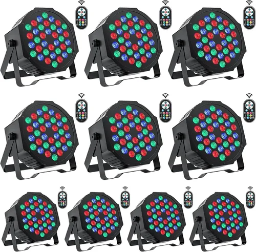 Miniatura 7 de Luces de escenario de 36 luces LED par, luces de U`King RGB para iluminación de escenario interior para Navidad, Halloween, fiesta de música