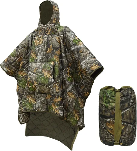 Miniatura 42 de LOOGU Manta Camuflaje Impermeable Aislante Forro de Poncho para Camping al Aire Libre, Senderismo, Caza, Supervivencia, Mochileros, Picnic Us
