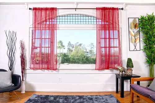 Miniatura 22 de All American Collection - cortinas Doli transparentes, 2 unidades Blanco