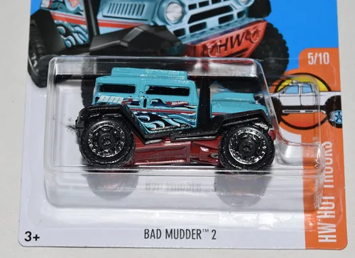 Miniatura 2 de Hot Wheels 2016 H.W. Hot Trucks Bad Mudder 2 Deep Sky Blue 145/250