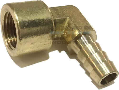 Manguera de 3/8" ID a 3/8" hembra NPT FNPT 90 grados latón codo montaje combustible/aire/agua/aceite/gas/WOG (cantidad 01)