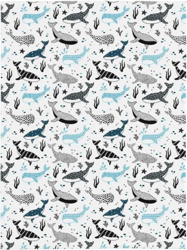 Miniatura 9 de Manta de ballenas con diseño de tiburones, manta ligera y cálida de franela de forro polar, acogedora y suave, manta de aire acondicionado, regalos