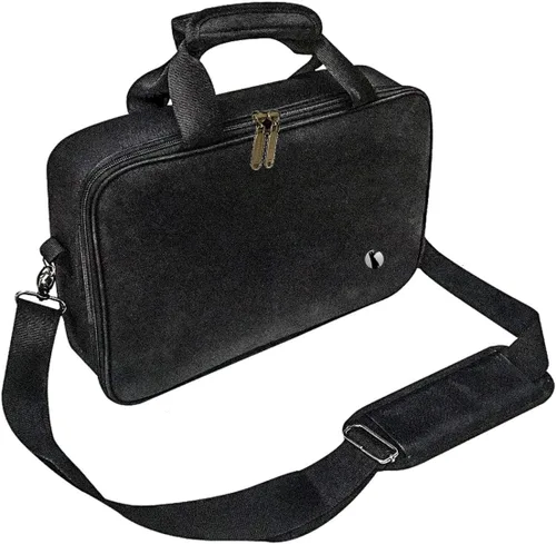Miniatura 3 de Red Suricata Hielera delgada aislada, ultrafina, plana, pequeña bolsa de almuerzo para 10 latas de bebidas, 2 paquetes de hielo reutilizables Negro