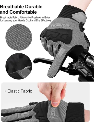 Miniatura 4 de INBIKE MTB BMX ATV - Guantes de ciclismo para carrera de motocross, bicicleta de montaña, DH
