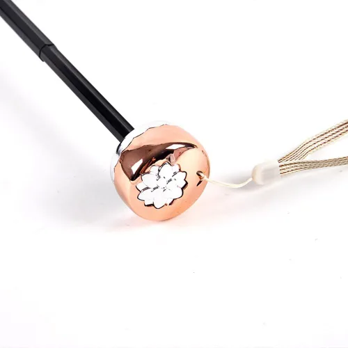 Miniatura 37 de Honeystore Sombrilla bordada con flor 3D plegable UV con encaje clásico