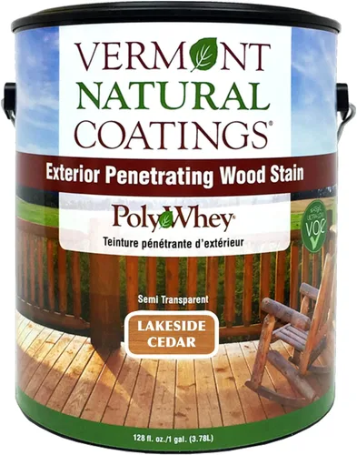 Miniatura 30 de Vermont Natural Coatings PolyWhey - Tinte penetrante exterior - marrón bellota - cuarto de galón marrón (Acorn Brown)