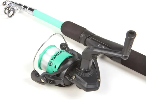 Miniatura 7 de Kit de pesca con caña, carrete predistribuido, aparejos, ganchos, estuche de transporte con cremallera