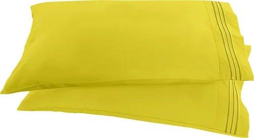 Miniatura 19 de Elegant Comfort ® Diseño de Cadena de 1500 Hilos, Calidad Egipcia de Lujo, Sedoso, Suave, Resistente a Arrugas y Decoloración, 2 Fundas de Almohada