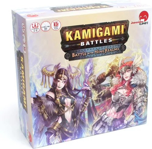 Japanime Games Batallas Kamigami: Batalla de los Nueve Reinos | Elige a tu Dios/Diosa favorita y lucha por tu panteón favorito | Juego de cartas de
