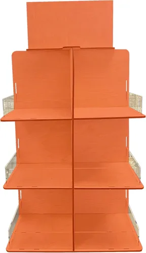 Miniatura 8 de Soporte de exhibición giratorio de 4 lados versátil para dulces, aperitivos, mermeladas, productos y más - Ideal para ferias artesanales, mercados