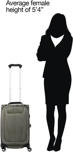 Miniatura 130 de Travelpro Maxlite 5 - Juego de 2 piezas de equipaje de mano de tela, expandibles con 4 ruedas giratorias, bolso blando para debajo del asiento, Negro