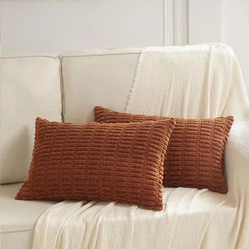 Miniatura 40 de Fancy Homi - Paquete de 2 fundas de almohada decorativas estilo bohemio de 16 x 16 pulgadas para sala de estar, sofá, cama, funda de cojín cuadrada