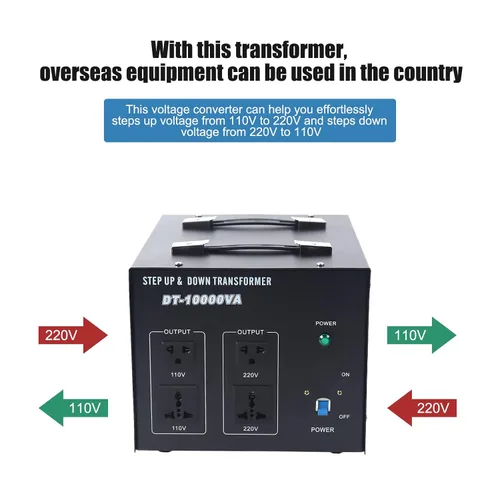 Miniatura 3 de Transformador Convertidor de Voltaje de 10000W Paso Arriba/Abajo 110V/220V Convertidor de Voltaje USB Transformador Convertidor de Potencia
