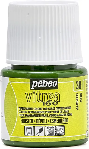 Miniatura 36 de Pebeo Vitrea 160 - Pintura para vidrio brillante, botella de 45 ml - Azul lapislázuli
