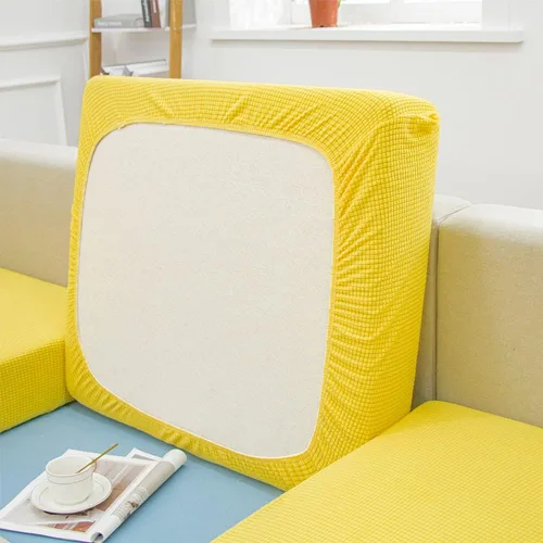 Miniatura 7 de Fundas de cojín de sofá impermeables para sofá, fundas de asiento de sofá de jacquard elástico, protector de muebles para mascotas y niños Azul