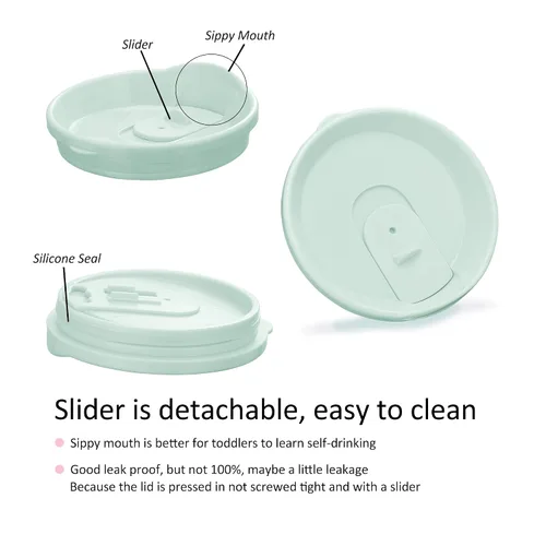 Miniatura 3 de Tazas Vasos para Bebés y Niños Pequeños Taza con Boquilla de Aprendizaje Entrenadora para Leche Café Chocolate Caliente Taza Entrenadora con Pajita