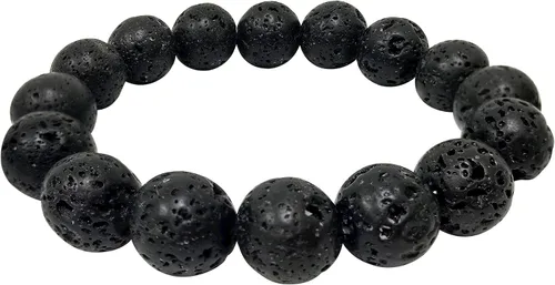 Miniatura 281 de Gem Avenue Handmade Round Bead Stretch Bracelet Unisex Natural Stone Beaded Jewelry for Men & Women, Elastic Wristband for Daily Wear
