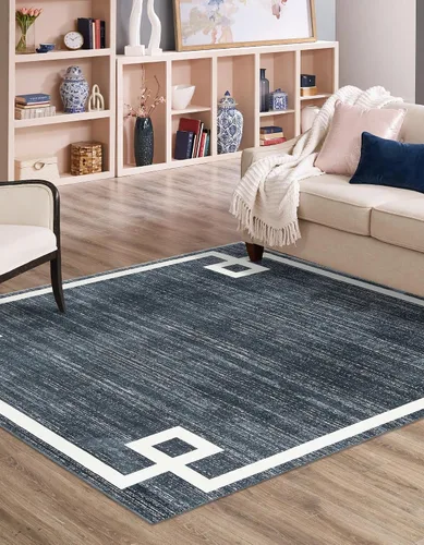 Miniatura 22 de Unique Loom Colección Uptown de Jill Zarin - Alfombra moderna con textura de estilo griego, color beige (1.25 x 1.85 m)
