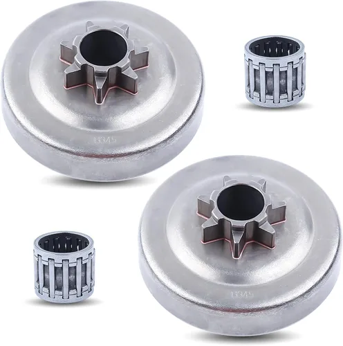 Miniatura 12 de . 325"-7T Spur embrague tambor aguja jaula para Husqvarna 340 345 350 351 353 EPA 445 450 445E 450E Jonsered 2145 2150 McCulloch PM5000 .325"-7