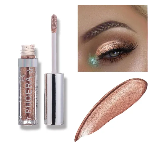Miniatura 11 de Sombra de ojos con purpurina, maquillaje para ojos líquido, brillante, colores claros, lápiz en barra brillante, de larga duración, impermeable, A102