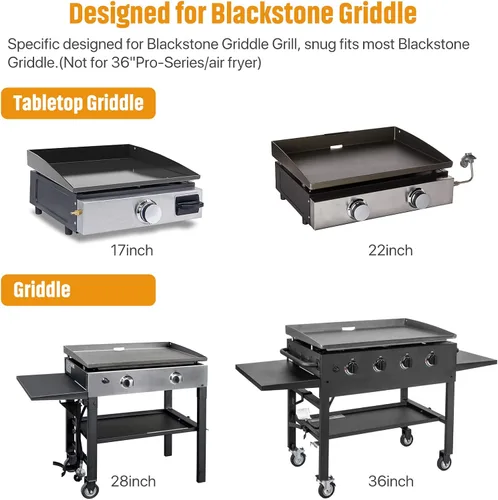 Miniatura 3 de Organizador de parrilla de acero inoxidable con tira magnética para utensilios de barbacoa para parrillas Blackstone de 28"/36", con una llave