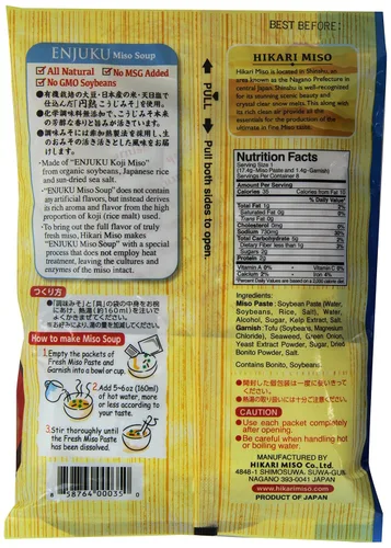 Miniatura 2 de Hikari Miso Sopa instantánea de miso, tofu, 5.3 onzas
