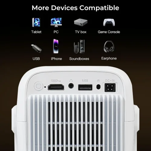 Miniatura 7 de Proyector inteligente compatible con Netflix/Soporte 4K/Calibración visual AI] Proyector con Dolby Atmos, 1080P 800 ANSI, aplicaciones