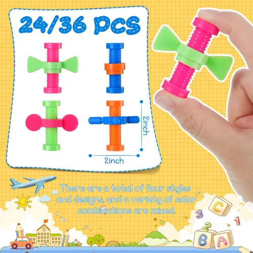 Miniatura 2 de 36 piezas de plástico para aliviar la ansiedad y aliviar el estrés, necesidades educativas especiales, aula