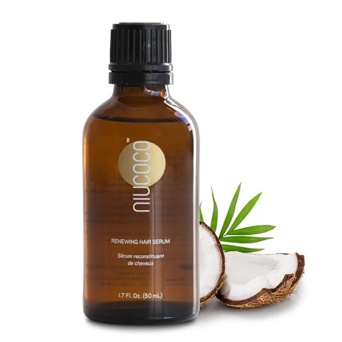 Suero capilar de aceite de coco renovador, aceite nutritivo para puntas abiertas, daño de color y calor, 1.7 fl oz, 1.7 fl oz