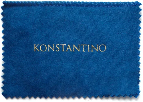 Miniatura 5 de konstantino de los hombres gemelos de plata y oro oval de filigrana
