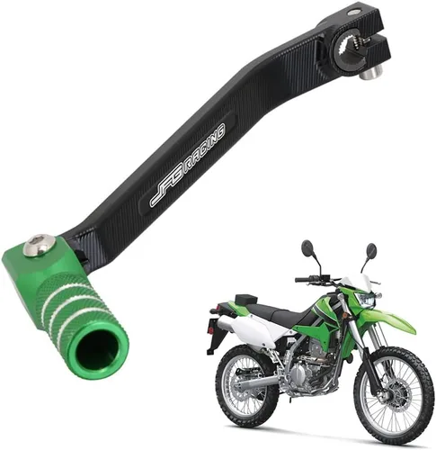 JFG RACING Palanca de cambios plegable para motocicleta, pedal CNC para KLX250 D-TRACKER 2001-2020 Dirt Bike Verde