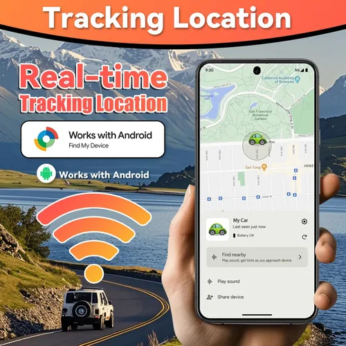 Miniatura 3 de Rastreador de vehículos Mini GPS en tiempo real, diseño magnético impermeable, sin tarifas mensuales, rastreador de automóvil oculto compatible