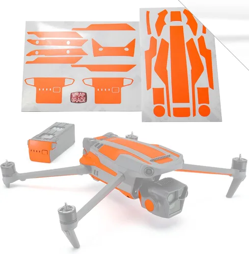Miniatura 8 de WRAPGRADE Adhesivos parciales para DJI Mavic 3 / Mavic 3 Classic Accent Color (AIRFORCE SILVER)