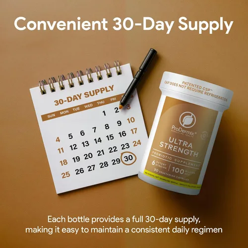 Miniatura 5 de Probiótico ultra fuerte para hombres y mujeres que apoya la salud intestinal, inmunológica, digestiva y del colon, 6 cepas potentes, 100 mil