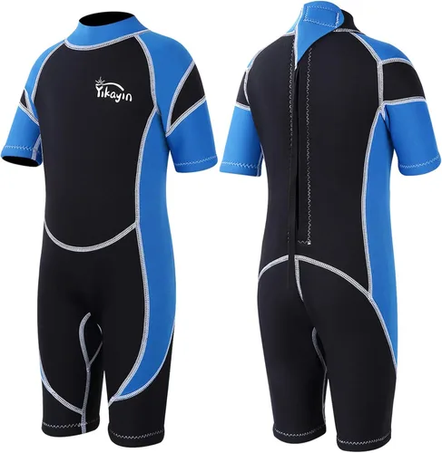 Traje de neopreno para niños y niñas – Traje térmico de neopreno de 0.098 pulgadas para natación, buceo, surf, esnórquel