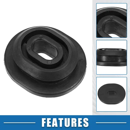 Miniatura 3 de Buje de montaje del radiador del coche 1K0121367F Soporte del radiador para Volkswagen para Audi Negro (juego de 2)