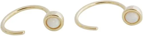 HONEYCAT Aros roscadores de ópalo en oro, oro rosa o plata Joyería minimalista y delicada