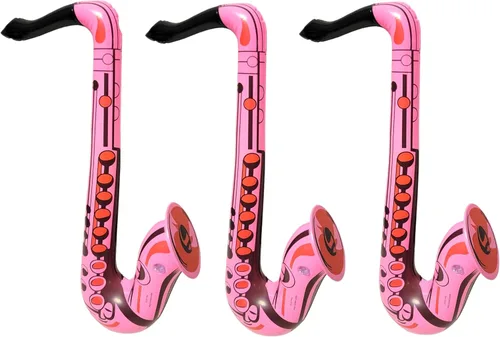 Saxofón colorido de 22 pulgadas infla (3 colores), instrumento musical inflable para juego simulado, concierto, jazz, sesión de fotos, cabina,