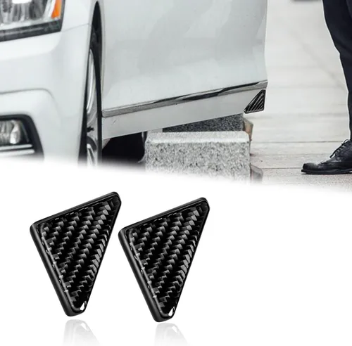 2 protectores de esquina de puerta de automóvil, protectores de borde de puerta delantera de fibra de carbono, protector de borde de puerta de