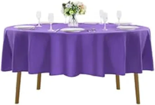 Miniatura 47 de Cupuamon - Mantel rectangular de 60 x 84 pulgadas, tela de poliéster lavable para decoración de bodas, fiestas, cenas y banquetes