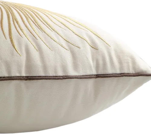 Miniatura 5 de Fundas bordadas decorativas para almohada de 18 x 18 pulgadas. Funda de cojín para sofá, cama, silla, funda de almohada 100% de algodón de 18 x 18