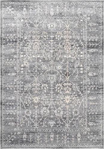Miniatura 5 de nuLOOM Alfombra vintage tribal Bessie de 4 x 6, gris
