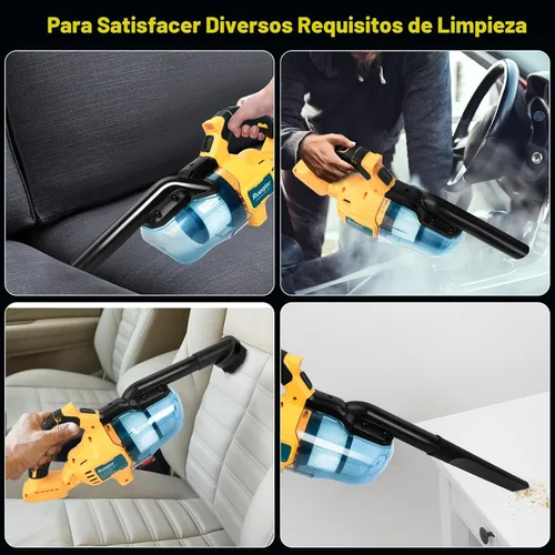 Miniatura 3 de Aspiradora inalámbrica para batería DeWalt de 20 V, aspiradora eléctrica de mano 5 en 1 con potente motor de 400 W, aspiradora de mano portátil