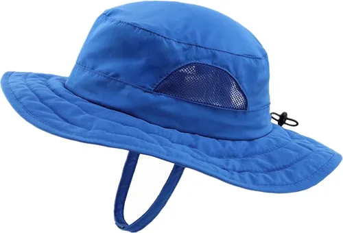 Miniatura 57 de Connectyle Sombrero de sol para niños y niñas, sombrero de pescador de ala ancha UPF 50+, sombrero de protección solar, sombrero transpirable