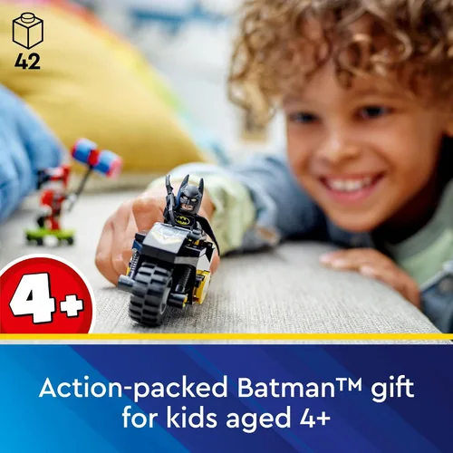 Miniatura 6 de LEGO DC Batman Versus Harley Quinn 76220, juego de figuras de acción de superhéroe con patineta y juguete de motocicleta para niños, niños y niñas