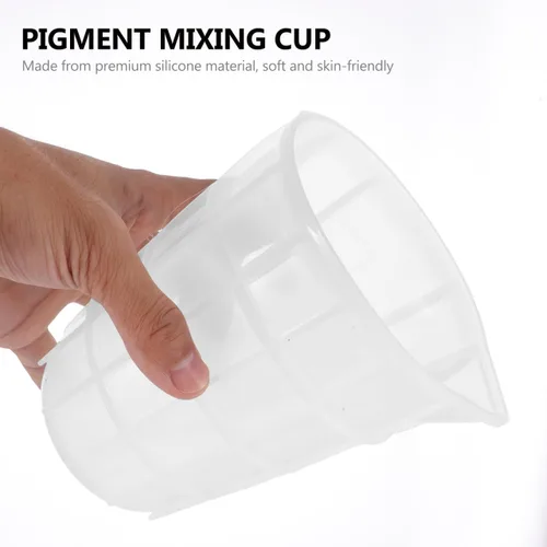 Miniatura 7 de Healifty 1 taza medidora de silicona de 25.4 fl oz de resina epoxi tazas de mezcla de bricolaje taza dispensadora para medir pintura resina epoxi