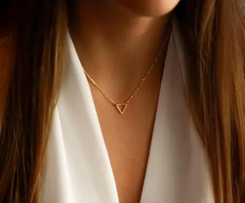 Miniatura 6 de Collner Collar con colgante de corazón de oro de 14 quilates para mujer, delicado collar de estrella, gargantilla de mal de ojo, collar bohemio